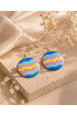 Hand Painted Wooden Earrings